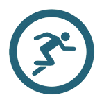 dieses Foto zeigt das Piktogramm eines Läufers